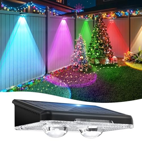 APILAB Solar Fence Lights Outdoor 1